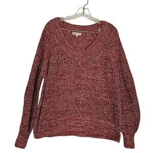 Margeaux & Ellie Medium Vintage Women Vneck Sweater Preppy Cozy Classic Holiday